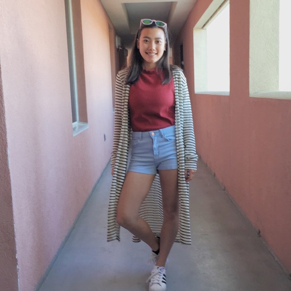 Red Ribbed Tank -- F21 - Picture 4 of 4